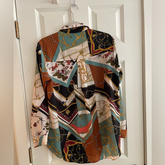 Zara Basic Pattern Blouse - Picture 3 of 3